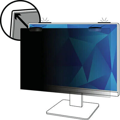 3M Privacy Filter for 23in Full Screen Monitor with COMPLY Magnetic Attach - 16:9 - PF230W9EM - 58.4 cm (23") - 16:9 - Monitor - Frameless display privacy filter - Glossy / Matt - Anti-glare - Privacy