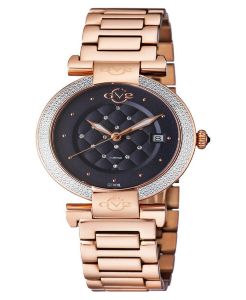 Berletta Women's Rose Gold-Tone Stainless Steel Watch 37mm