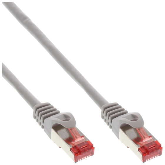 InLine 50pcs. Bulk-Pack Patch cable - S/FTP - Cat.6 - 250MHz - PVC - CCA - grey - 1.5m