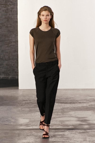 Zw collection trousers with side stripes