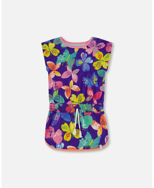 Girl Tunic Printed Colorful Butterflies - Child