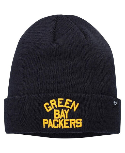 Men's Navy Green Bay Packers Legacy Cuffed Knit Hat
