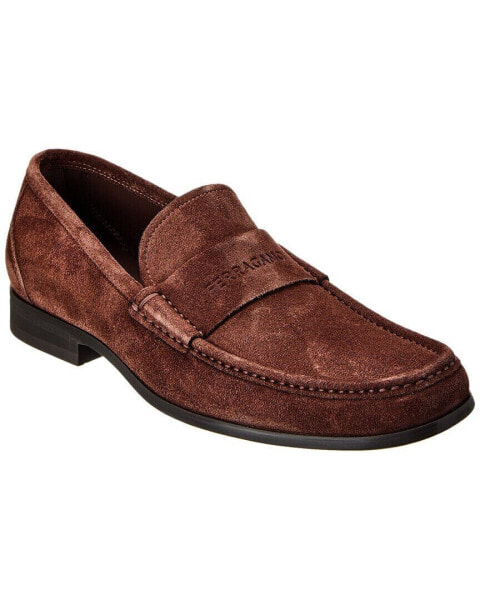 Ferragamo Dupont Suede Loafer Men's