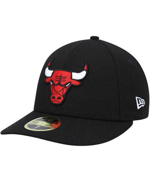 Men's Black Chicago Bulls Team Low Profile 59FIFTY Fitted Hat