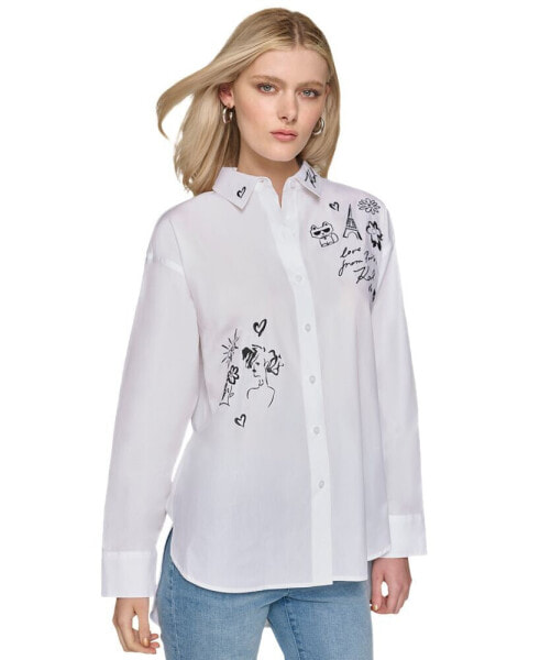 Women's Cotton Oversized Whimsy Shirt