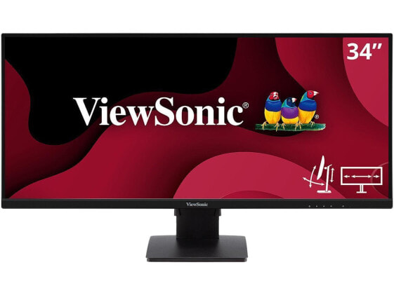 ViewSonic VA3456-MHDJ 34 Inch 21:9 UltraWide WQHD 1440p Monitor Frameless IPS wi