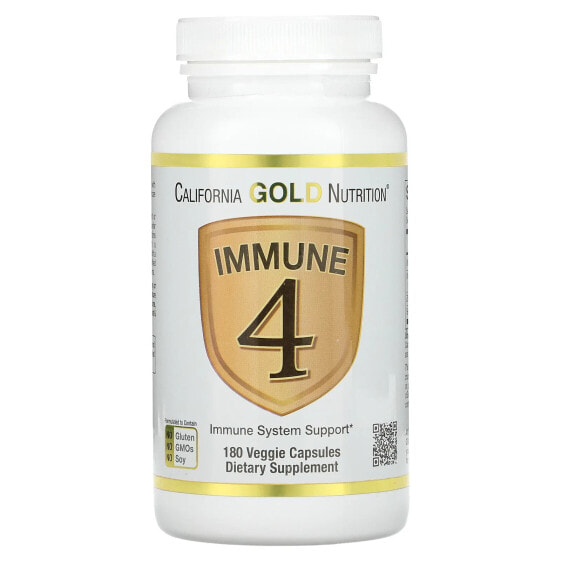 Immune 4, Immune System Support, 180 Veggie Capsules