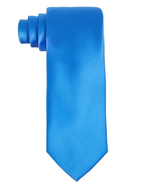 Галстук мужской Tayion Collection синий королевский & белый Solid