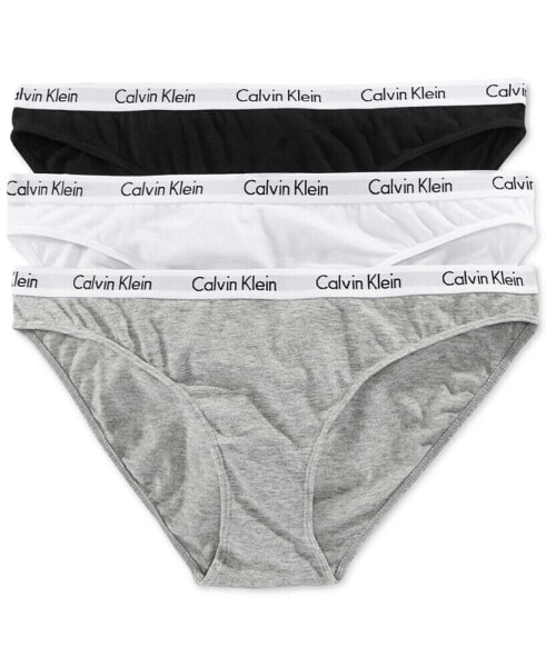 Комплект из 3-х женских трусов Calvin Klein Carousel Cotton для бикини