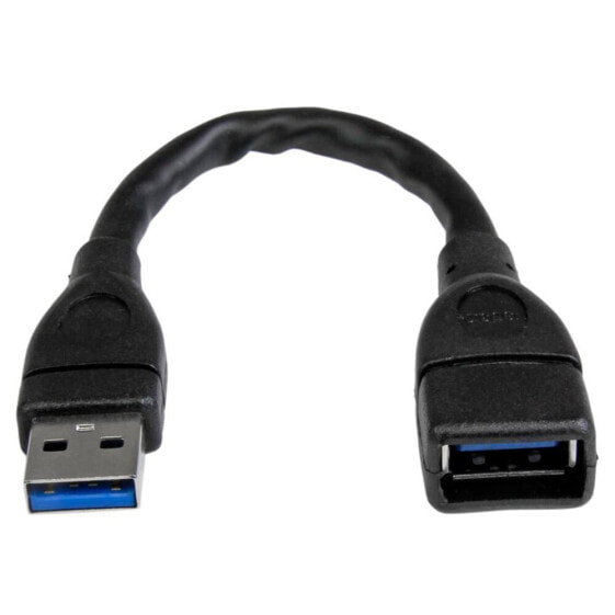 STARTECH Black USB 3.0 Extension A to A cable 15 cm