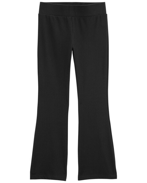 Kid Flared-Leg Fleece Pants - Black 4