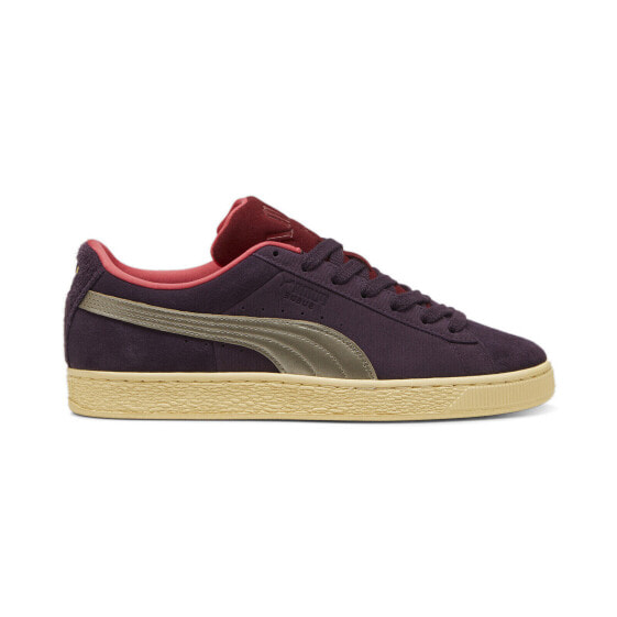 Puma Suede Play Paris 39819001 Mens Purple Suede Lifestyle Sneakers Shoes