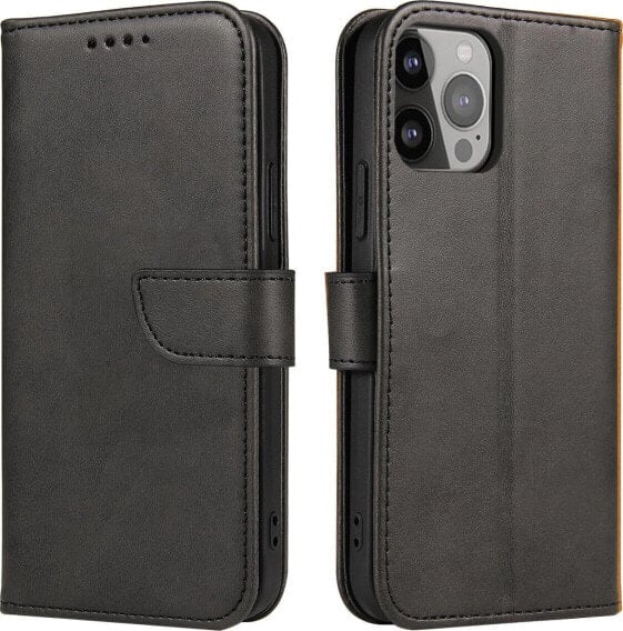 Hurtel Etui z klapką i portfelem Magnet Case do Samsung M14 - czarne