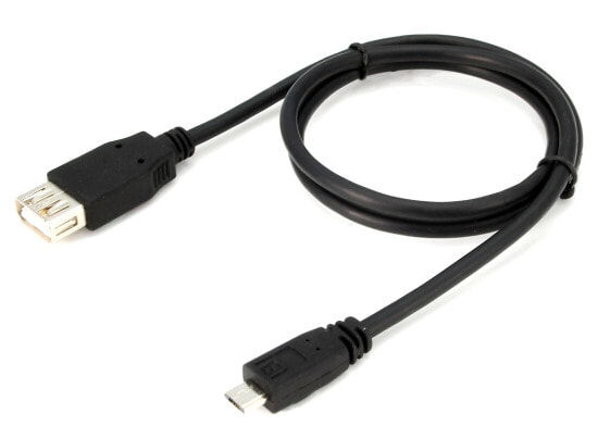 HP Micro USB to USB Adapter - Micro-USB B - USB A - USB 2.0 - Male/Female - Black