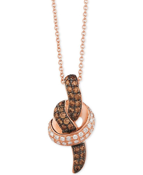 Le Vian chocolatier® Diamond Pendant Necklace (1/2 ct. t.w.) in 14k White or Rose Gold