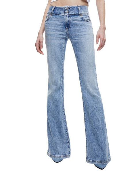Alice + Olivia Stacey Low Rise Bell Jean Women's
