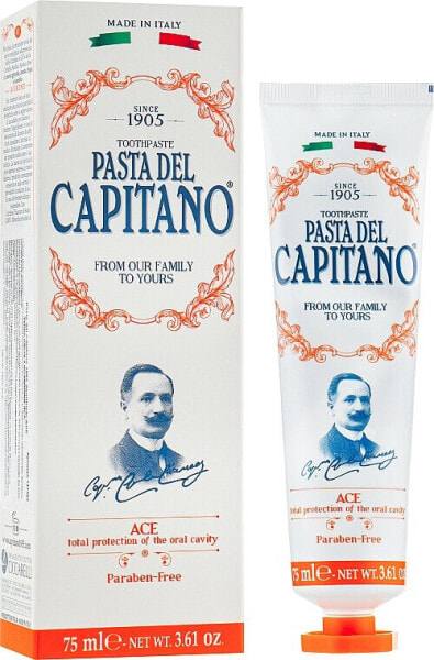 Zahnpasta mit Vitaminen - Pasta Del Capitano 1905 Ace Toothpaste Complete Protection 25 ml