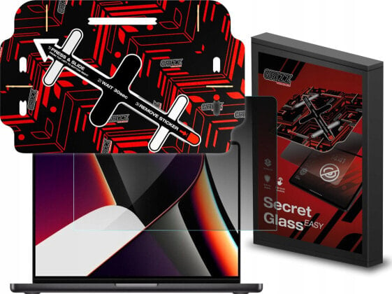 Filtr GrizzGlass Szkło prywatyzujące GrizzGlass SecretGlass Easy do Apple MacBook Pro 16" 2021