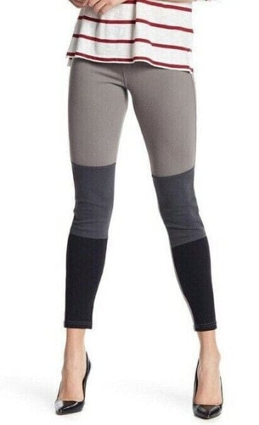 Hue Women's Colorblocked Denim Leggings Size Small 145812