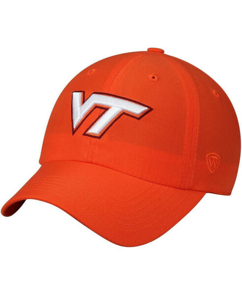 Men's Orange Virginia Tech Hokies Primary Logo Staple Adjustable Hat