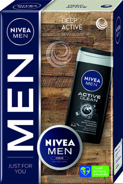 Косметический набор для мужчин Nivea Deep Active