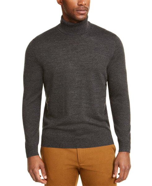 Men's Merino Wool Blend Turtleneck Sweater, Created for Macy's