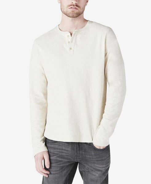 Men's Duo-Fold Henley Long Sleeve Sweater