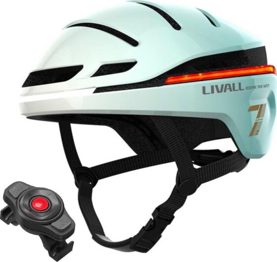 Livall Smart Kask Rowerowy LED/SOS r. 58-62cm Miętowy EVO21