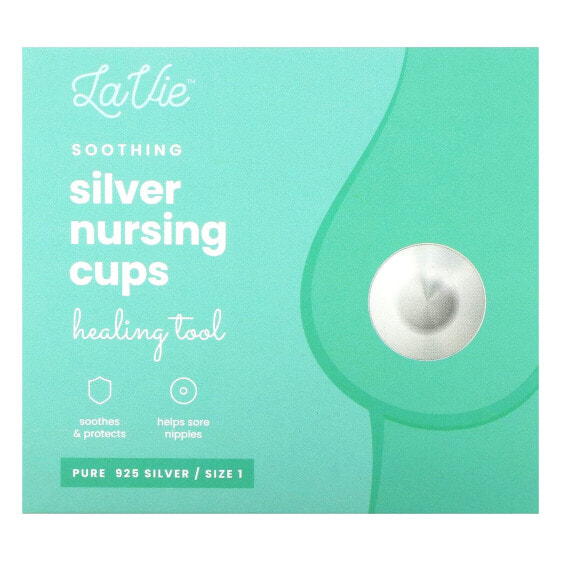 Soothing Silver Nursing Cups, Healing Tool, Size 1, 3 Piece Set