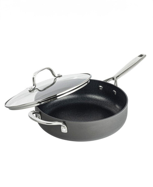 Granite Stone Diamond Armor Max Aluminum Hard Anodized 5.5 Quart Ultra Release Deep Saute Pan