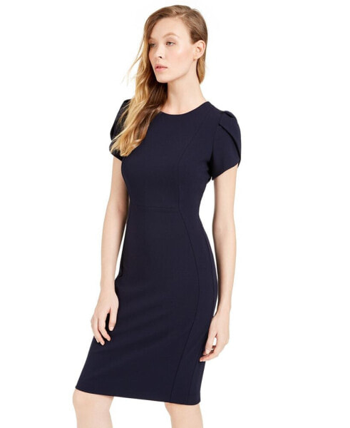Tulip-Sleeve Sheath Dress платья Размер: 10 купить недорого от 143 руб. в  интернет-магазине