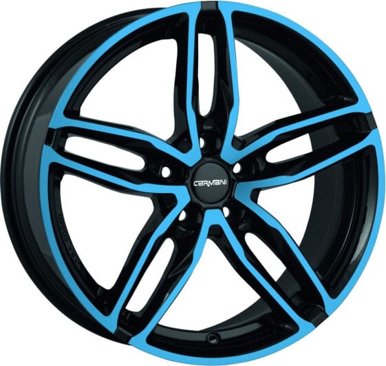 Колесный диск литой Carmani 13 Twinmax light blue polish 8.5x19 ET45 - LK5/112 ML66.6