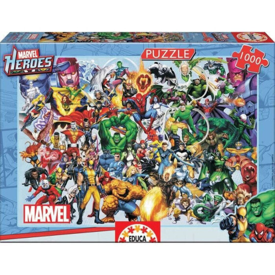 MARVEL Puzzle 1000 Teile - Collage Des Heros Marvel