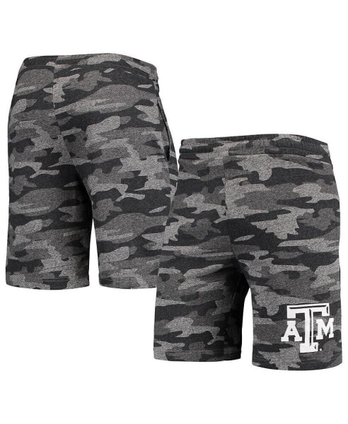 Men's Charcoal, Gray Texas A&M Aggies Camo Backup Terry Jam Lounge Shorts