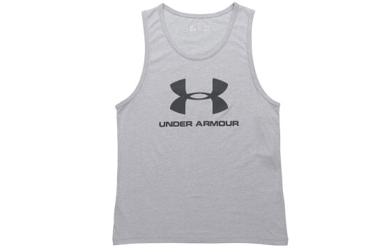 Мужская спортивная футболка Under Armour UA Sportstyle Vest, серого цвета, для тренировок