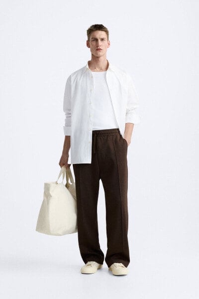 Jogger trousers with seam detail