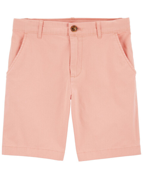 Kid Pastel Stretch Chino Shorts 8