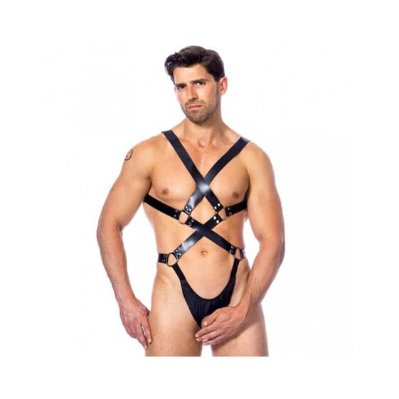 Кожаный полный боди-харнесс BONDAGE PLAY Adjustable Full-Body Harness