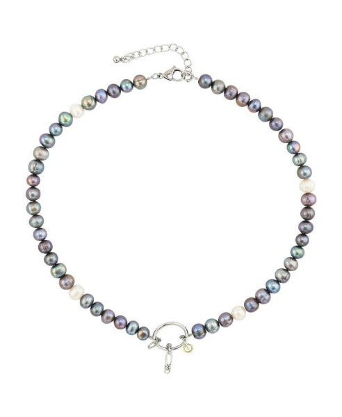 Rebl Jewelry nova Mixed Pearl Necklace