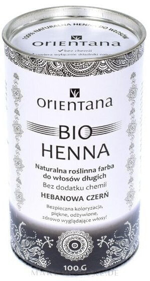 Bio-Henna für lange Haare - Orientana Bio Henna Natural For Long Hair Ebony Black