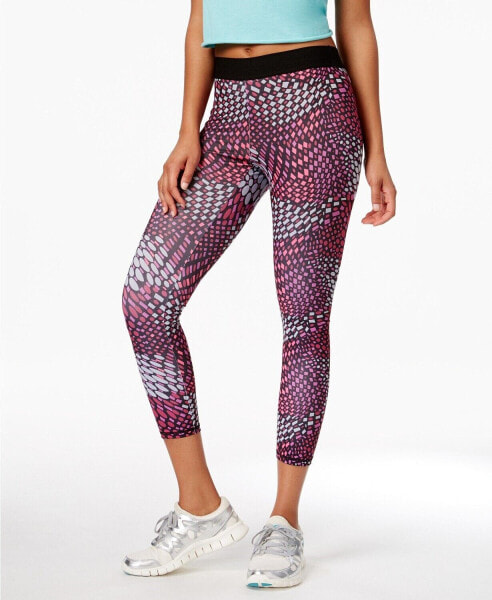 Hue Women's Multi Exposed Waistband Active Capri Leggings Size XS 145607