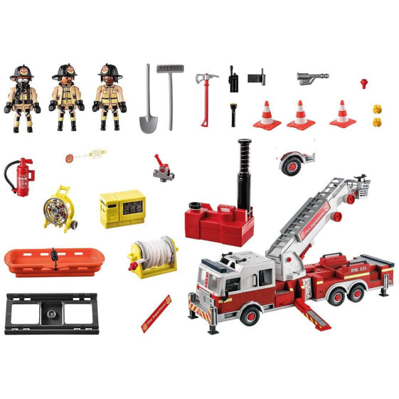 Игровая фигурка Playmobil Vehicle Firefighters Us Tower Ladder City Action (Городская Акция Лестницы на Башне)