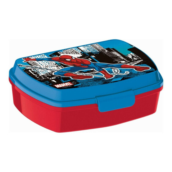 Контейнер для бутерброда Spider-Man Great power Синий Красный 17 x 5.6 x 13.3 cm