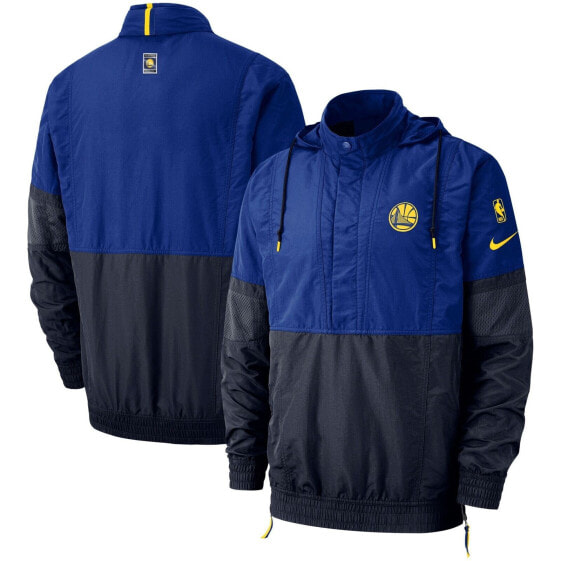 [AH4333-495] Mens Nike NBA Golden State Warriors Hooded Pullover Jacket