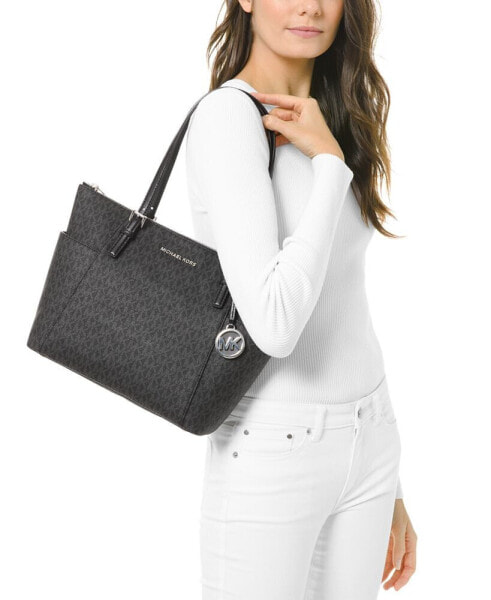 Logo Jet Set East West Top Zip Tote