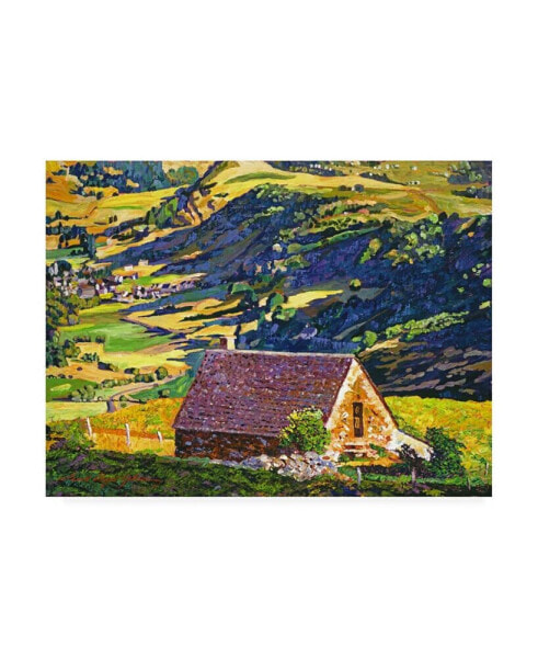 David Lloyd Glover Village in the Valley Provence Canvas Art - 20" x 25"