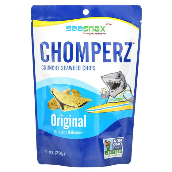 Chomperz, Crunchy Seaweed Chips, Original, 1 oz (30 g)
