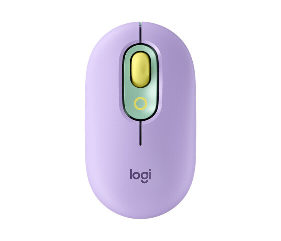 Logitech POP Mouse with emoji - Ambidextrous - Optical - RF Wireless + Bluetooth - 4000 DPI - Green