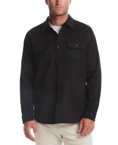 Men's Faux-Suede Shirt Jacket