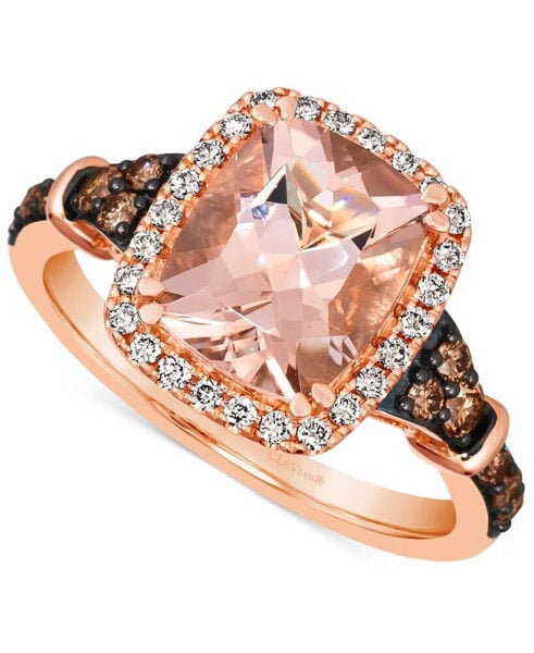 Кольцо Le Vian Peach Morganite & Diamond Halo